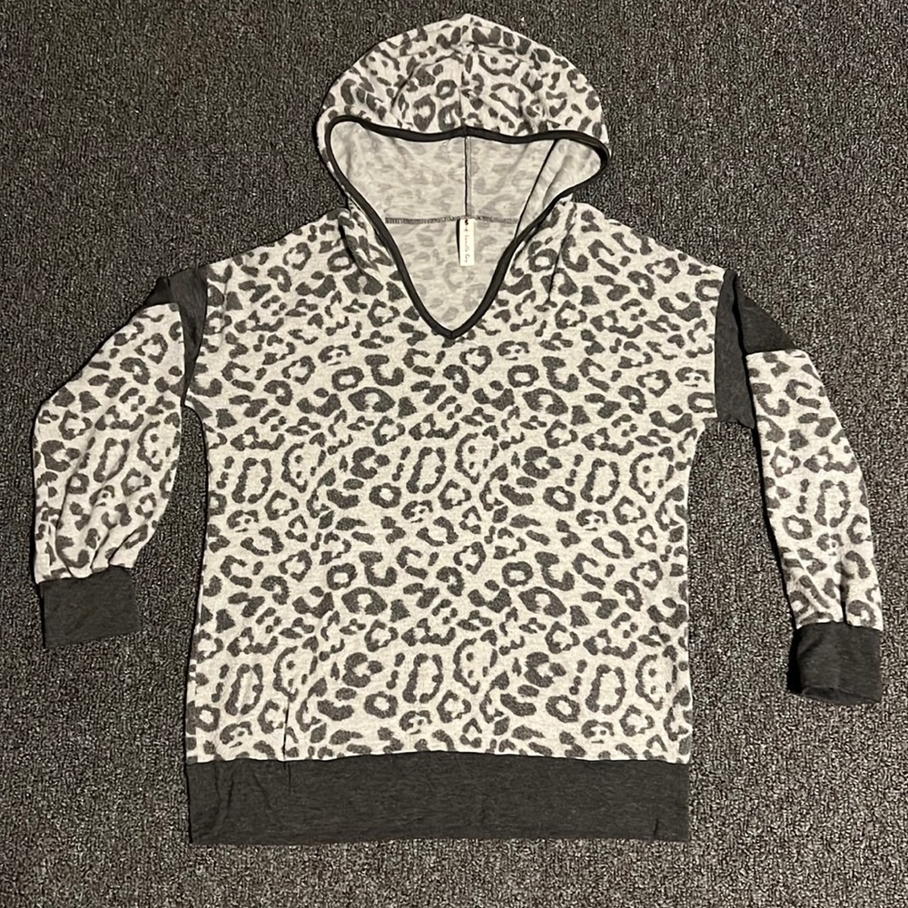 Leopard print hoodie
